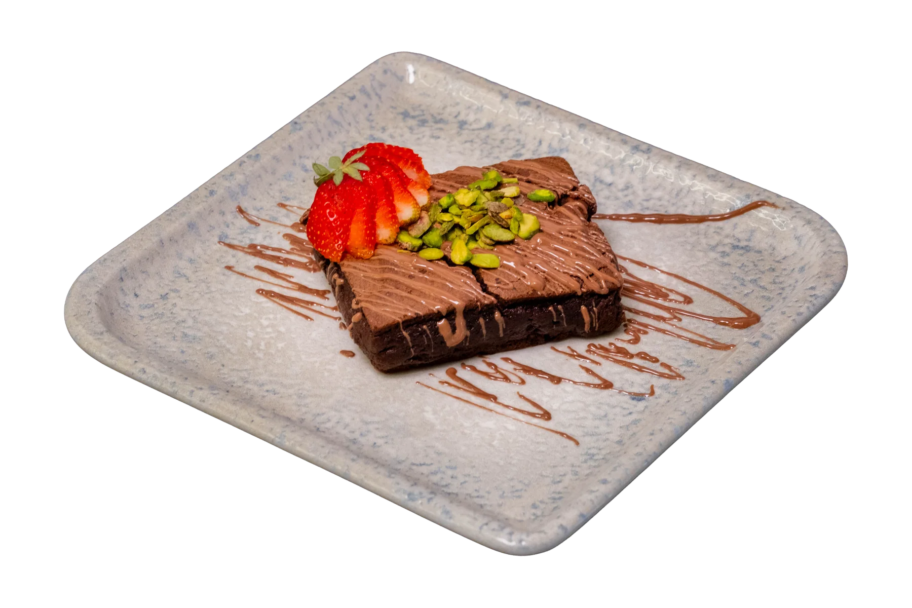 Çikolatalı Brownie sunumu